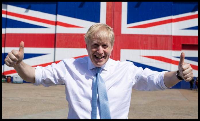 27 06 2019. South West , United Kingdom. Boris Johnson Campaigning in the South West. Former Foreign Secretary Boris Johnson at Venture Quays, East Cowes, Isle of Wight while campaigning during his bid to become the new Leader of the Conservative party and to replace Theresa May as Britain s new Prime Minister.  Copyright: xAndrewxParsonsx xParsonsxMediax PAR-3885-0069