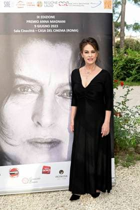 Elena Sofia Ricci bei der 9. Verleihung des Premio Anna Magnani 2023 im Casa del Cinema Villa Borghese. Rom, 09.06.2023