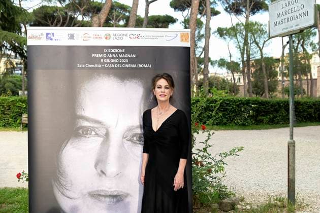 Elena Sofia Ricci bei der 9. Verleihung des Premio Anna Magnani 2023 im Casa del Cinema Villa Borghese. Rom, 09.06.2023