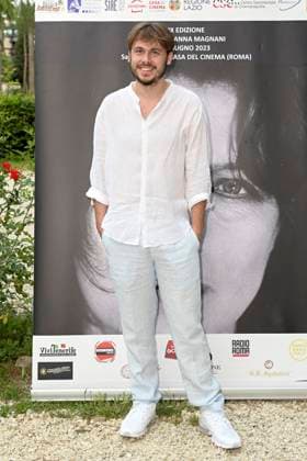 Filippo Lagana bei der 9. Verleihung des Premio Anna Magnani 2023 im Casa del Cinema Villa Borghese. Rom, 09.06.2023