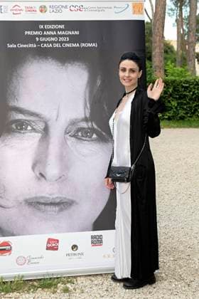 Federica Vincenti bei der 9. Verleihung des Premio Anna Magnani 2023 im Casa del Cinema Villa Borghese. Rom, 09.06.2023