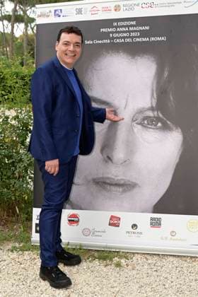 Alberto Sordi bei der 9. Verleihung des Premio Anna Magnani 2023 im Casa del Cinema Villa Borghese. Rom, 09.06.2023