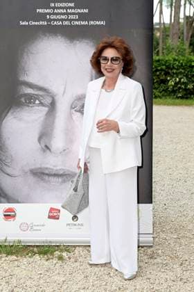 Giovanna Ralli bei der 9. Verleihung des Premio Anna Magnani 2023 im Casa del Cinema Villa Borghese. Rom, 09.06.2023
