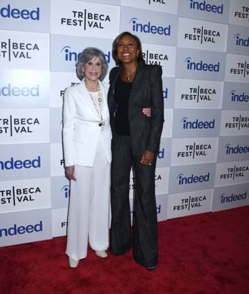 June 10, 2023, New York, New York, USA: Jane Fonda and Robin Roberts Honored at 3rd Annual Harry Belafonte Voices For Social Justice Award at the 2023 Tribeca Film Festival at Spring Studios in New York. New York USA - ZUMAp281 20230610_zea_p281_003 Copyright: xPhotoxImagexPressx