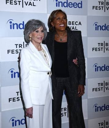 June 10, 2023, New York, New York, USA: Jane Fonda and Robin Roberts Honored at 3rd Annual Harry Belafonte Voices For Social Justice Award at the 2023 Tribeca Film Festival at Spring Studios in New York. New York USA - ZUMAp281 20230610_zea_p281_005 Copyright: xPhotoxImagexPressx