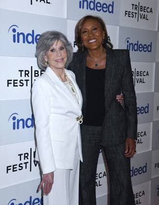 June 10, 2023, New York, New York, USA: Jane Fonda and Robin Roberts Honored at 3rd Annual Harry Belafonte Voices For Social Justice Award at the 2023 Tribeca Film Festival at Spring Studios in New York. New York USA - ZUMAp281 20230610_zea_p281_008 Copyright: xPhotoxImagexPressx