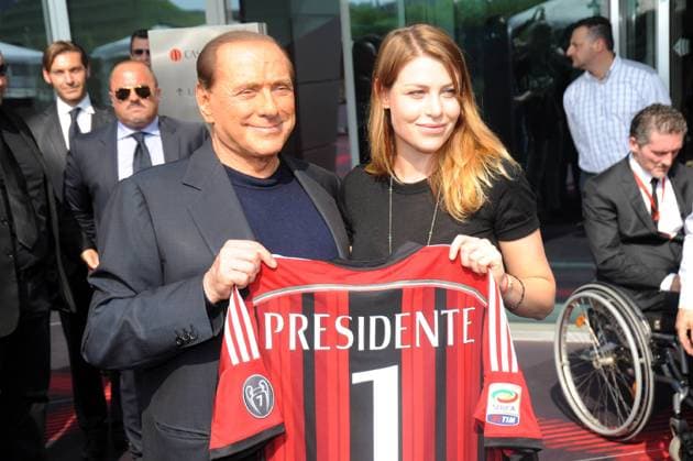 SILVIO BERLUSCONI AND HIS DAUGHTER BARBARA VISITING HOUSE MILAN, THE NEW AC MILAN HEADQUARTERS IN VIA ALDO ROSSI (MILAN - 2014-06-06, MAURIZIO MAULE) ps the photo can be used in respect of the context in which it was taken , and without defamatory intent of the decorum of the persons represented Editorial Usage Only  Copyright: xMAURIZIOxMAULEx xIPAx Agenzia_Fotogramma_FGR3800345