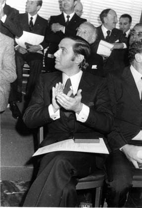 DELIVERY OF THE KNIGHT OF LABOR TO SILVIO BERLUSCONI OCTOBER 14, 1977 (ROME - 10-14-1977, Marcellino Radogna GIACOMINOFOTO) ps the photo can be used in respect of the context in which it is was taken, and without defamatory intent of the decency of the persons represented Editorial Usage Only  Copyright: xMarcellinoxRadognax xGIACOMINOFOx xIPAx Agenzia_Fotogramma_FGR3801103