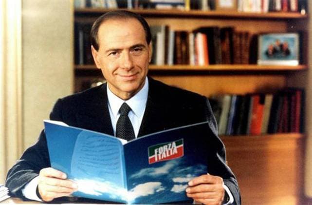 Former Italian PM Silvio Berlusconi Dies At 86 Retrospective The story of Silvio Berlusconi. In the photo the promotional image of Silvio Berlusconi s descent into the field in politics, in May 1994 .... ( IPA, - 2012-10-25) - Former Prime Minister Silvio Berlusconi, a billionaire businessman who created Italy s largest media company before transforming the political landscape, died on Monday aged 86. Photo by IPA ABACAPRESS.COM Photo Repertoire Italy  Copyright: xIPA ABACAx 856684_029 IPA ABACAx 856684_029