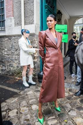 Arrivals - Off White haute couture fashion show - Paris Tina Kunakey arrived at Off White Fall-Winter 2021 2022 haute couture fashion show on July 04, 2021 in Paris, France. Photo by Nasser Berzane ABACAPRESS.COM Paris France  Copyright: xBerzanexNasser ABACAx 771272_018 BerzanexNasser ABACAx 771272_018