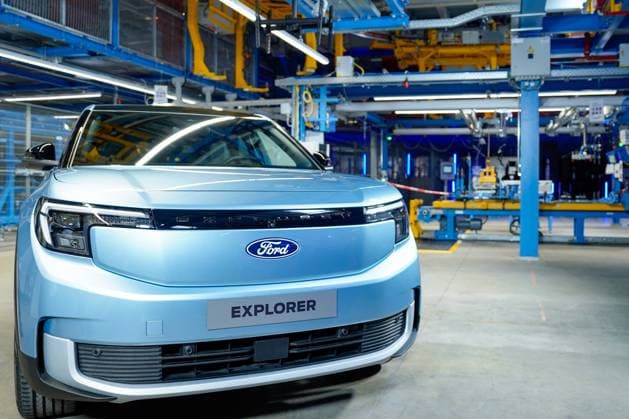 Eroeffnungsfeier des Ford Cologne Electric Vehicle Center in Koeln Ford Explorer im neuen Ford Cologne Electric Vehicle Center, Koeln, 12.06.2023 Koeln Nordrhein-Westfalen Deutschland *** Opening ceremony of the Ford Cologne Electric Vehicle Center in Cologne Ford Explorer in the new Ford Cologne Electric Vehicle Center, Cologne, 12 06 2023 Cologne North Rhine Westphalia Germany