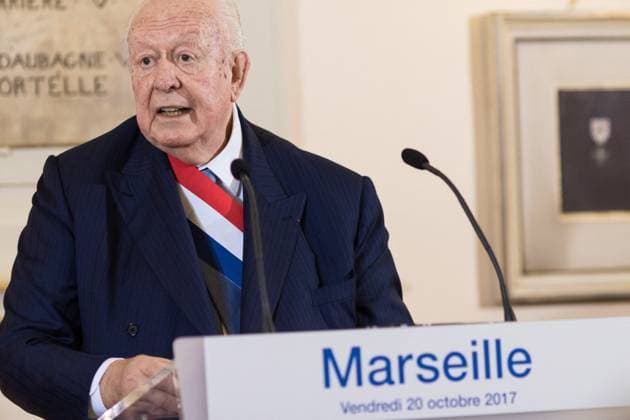 Jean-Claude Gaudin In Custody File photo dated October 20th, 2017 of Mayor of Marseille Jean Claude Gaudin delivers a speech at the city hall. The day after the searches carried out Tuesday at his home, located in the 9th arrondissement of Marseille, the former mayor of the Marseille was placed in police custody on Wednesday. Photo by Guillaume Chagnard ABACAPRESS.COM France  Copyright: xChagnardxGuillaume ABACAx 756346_002 ChagnardxGuillaume ABACAx 756346_002