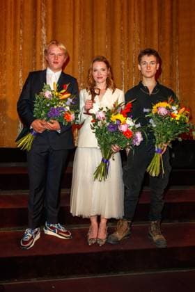 Award - Ernst-Lubitsch-Preis 2023 Anton Petzold, Karoline Herfurth und Juri Winkler beim Ernst-Lubitsch-Preis 2023 in der Astor Film Lounge am 14.06.2023 in Berlin. Copyright: xEventpressxKochanx