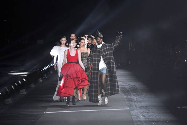 Florence, LuisaViaRoma & British Vogue event. Pictured: Karen Elson and Alton Mason  Copyright: xManuelexMangiarottix xipa-agencyx xPoolxPhotoxEventsx01x IPA_IPA38638196
