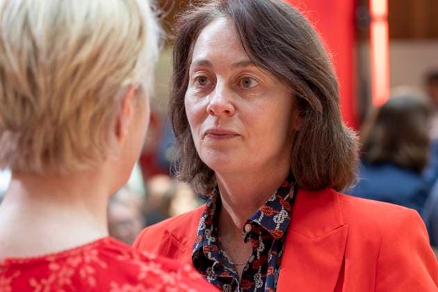 Katarina Barley, Manuela Schwesig; Fortschritt braucht Gerechtigkeit Seit 160 Jahren Ideen für morgen, am 23.05.2023 in Berlin, (Willy-Brandt-Haus), Deutschland *** Katarina Barley, Manuela Schwesig Progress needs justice For 160 years Ideas for tomorrow, on 23 05 2023 in Berlin, Willy Brandt Haus , Germany