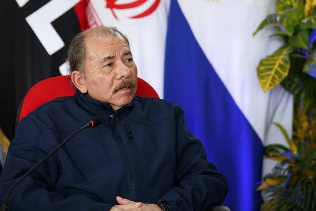 June 15, 2023, Managua, Managua, Nicaragua: Nicaraguan President DANIEL ORTEGA during a meeting at the Olof Palme Convention Centre. Managua Nicaragua - ZUMAi98_ 20230615_zih_i98_001 Copyright: xIranianxPresidencyx