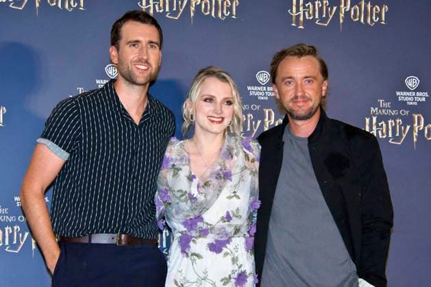 Bilder des Jahres 2023, Entertainment June 06 Entertainment Themen der Woche KW24 Entertainment Bilder des Tages Matthew Lewis, Evanna Lynch und Tom Felton bei der Eröffnung der Warner Bros. Studio Tour Tokyo - The Making of Harry Potter auf dem ehemaligen Toshimaen Gelände. Tokio, 15.06.2023 *** Matthew Lewis, Evanna Lynch and Tom Felton at the opening of Warner Bros Studio Tour Tokyo The Making of Harry Potter at the former Toshimaen site Tokyo, 15 06 2023. Foto:xK.xNarax xFuturexImage