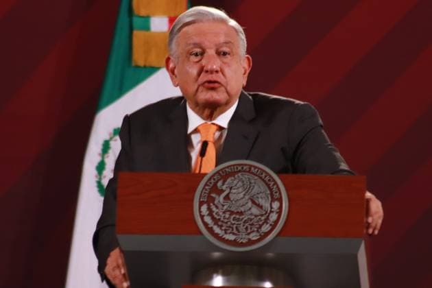 Mexican President, Lopez Obrador Briefing Conference June 15, 2023 in Mexico City, Mexico: President of Mexico Andres Manuel Lopez Obrador, speaks during the briefing morning conference in front of media at the National Palace, on June 15, 2023 in Mexico City, Mexico. (Photo by Carlos Santiago Eyepix Group) Copyright: xCarlosxSantiagox xEyepixxGroupx CS202306156736