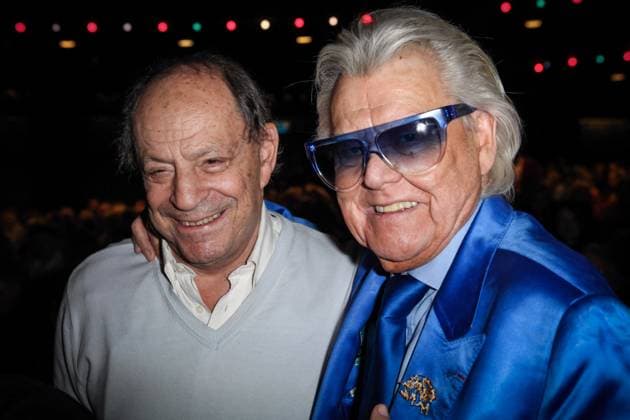 Michou Dies At 88 CONCERT DE MICHELE TORR A L OLYMPIA EN 2015 EN BACKSTAGE AVEC CHARLES DUMONT ET MICHOU Photo by RMPICTURING APS-Medias ABACAPRESS.COM PARIS France  Copyright: xRMPICTURING APS-Medias ABACAx 717653_001 RMPICTURING APS-Medias ABACAx 717653_001
