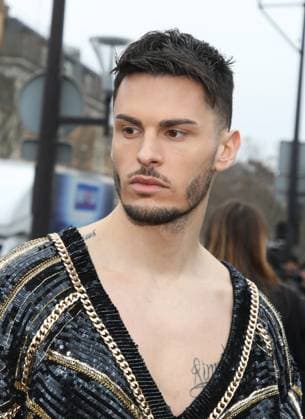 PFW - Balmain Arrivals Baptiste Giabiconi arriving at the Balmain show as part of the Paris Fashion Week Womenswear Fall Winter 2020 2021 in Paris, France on February 28, 2020. Photo by Denis Guignebourg ABACAPRESS.COM Paris France  Copyright: xGuignebourgxDenis ABACAx 722150_023 GuignebourgxDenis ABACAx 722150_023