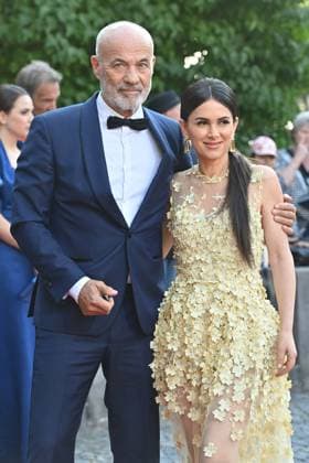Der Schauspieler Heiner Lauterbach und seine Frau Viktoria. Roter Teppich,Red Carpet,Bayerischer Filmpreis 2023 am 16.06.2023 im Prinzregententheater in Muenchen.