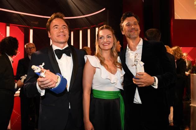 Michael Bully Herbig, Judith Gerlach, Florian David Fitz Verleihung des Bayerischen Filmpreis 22 Ehrung, Preis, Auszeichnung Party München 16. Juni 2023