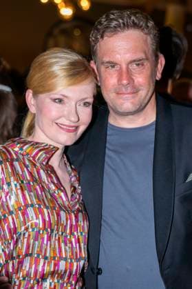 Johanna Christine Gehlen und Sebastian Bezzel bei der Verleihung des 44. Bayerischen Filmpreises 2022 im Prinzregententheater. München, 16.06.2023
