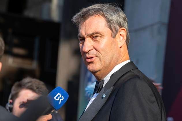 Markus Söder bei der Verleihung des 44. Bayerischen Filmpreises 2022 im Prinzregententheater. München, 16.06.2023