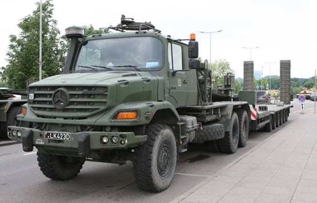 2023-06-17 Vilnius Lithuania. NATO fest in Vilnius. Mercedes Benz Zetros truck of Lithuanian Armed Forces. Vilnius Lithuania 65DM_20230617_0312  Copyright: xDariusxMataitisx military equipment