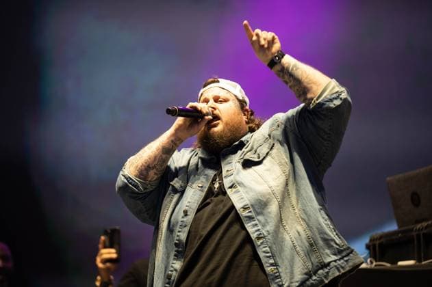 June 16, 2023, Manchester, Tennessee, United States: Three 6 Mafia special guest Jelly Roll performs during Day 2 of the 2023 Bonnaroo Music & Arts Festival on June 16, 2023 in Manchester, Tennessee. .Photo: imageSPACE. Manchester United States - ZUMAs181 20230616_zea_s181_124 Copyright: xDarrenxEaglesx