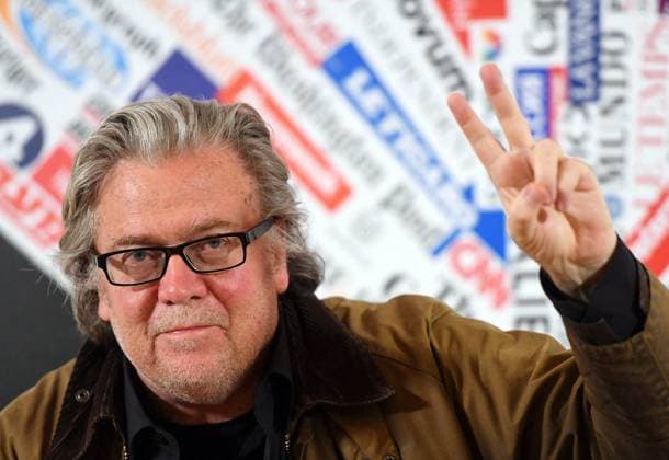 Steve Bannon Is Charged With Fraud in We Build the Wall Campaign File photo - Steve Bannon attends a press conference at the Foreign Press Association in Rome, Italy on March 26, 2019. TrumpÃ¢Ã?& x80;Ã?& x99;s former chief strategist visited the Foreign Press Association as part of a tour around Europe in which he is meeting with various right-wing leaders to discuss the populist wave that is sweeping across Western nations. Bannon strongly admonished the current political narrative upheld by the media and called on the institution to step up and self-regulate. He also criticised the role of the Pope in his opposition to Trump and other populist leaders across the world. Former White House chief strategist Steve Bannon was arrested on charg  Copyright: xVandevillexEric ABACAx 739415_013 VandevillexEric ABACAx 739415_013