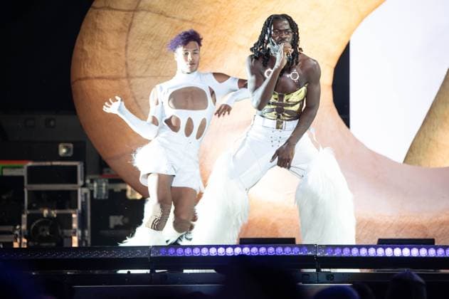 June 17, 2023, Manchester, Tennessee, United States: Lil Nas X performs during Day 3 of the 2023 Bonnaroo Music & Arts Festival on June 17, 2023 in Manchester, Tennessee. Manchester United States - ZUMAs181 20230617_zea_s181_155 Copyright: xDarrenxEaglesx