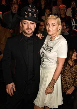 PFW - Dior Homme - Menswear - FrontRow Boy George and Paris Jackson attend the Dior Homme Menswear Fall Winter 2017-2018 show as part of Paris Fashion Week on January 21, 2017 in Paris, France. Photo by Laurent Zabulon ABACAPRESS.COM  Copyright: xZabulonxLaurent ABACAx 579132_064 ZabulonxLaurent ABACAx 579132_064