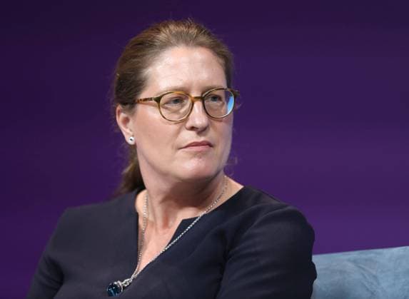 Berlin, Deutschland, 19.06.2023: Susanne Wiegand, CEO, Renk Group. Treffen zum Tag der Industrie; Veranstaltet wird die sogenannte Zukunftskonferenz des BDI mit Impulsen aus Wirtschaft, Politik, Wissenschaft und Gesellschaft in der Verti Music Hall. *** Berlin, Germany, 19 06 2023 Susanne Wiegand, CEO, Renk Group Meeting for Industry Day Organized by the BDI, the so-called Future Conference with impulses from business, politics, science and society is held at the Verti Music Hall Copyright: xdtsxNachrichtenagenturx dts_19957