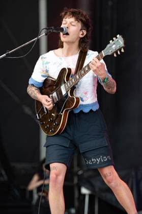 June 18, 2023, Manchester, Tennessee, United States: Nathan Stocker with Hippo Campus perform on Day 4 of the 2023 Bonnaroo Music & Arts Festival on June 18, 2023 in Manchester, Tennessee. Manchester United States - ZUMAs181 20230618_zea_s181_051 Copyright: xDarrenxEaglesx