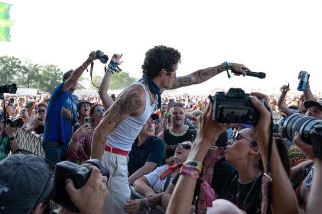 June 18, 2023, Manchester, Tennessee, United States: David Shaw and The Revivalists perform on Day 4 of the 2023 Bonnaroo Music & Arts Festival on June 18, 2023 in Manchester, Tennessee. Manchester United States - ZUMAs181 20230618_zea_s181_087 Copyright: xDarrenxEaglesx