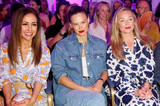 Anastasia Zampounidis, Bar Refaeli und Elisabeth Roehm bei der Ernsting s Family Fashionshow am 19.06.2023 in Hamburg Ernstings Family Modenschau 2023 in Hamburg