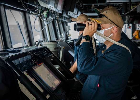 US Warships Transit Taiwan Strait Handout photo dated December 30, 2020 of USS John S. McCain (DDG 56) conducts routine underway operations in support of stability and security for a free and open Indo-Pacific. Two U.S. warships sailed through the sensitive Taiwan Strait on Thursday drawing protest from Beijing, the second such mission this month and coming almost two weeks after a Chinese aircraft carrier group used the same waterway. The U.S. Navy said the guided missile destroyers USS John S. McCain and USS Curtis Wilbur had conducted a routine Taiwan Strait transit Dec. 31 in accordance with international law . U.S. Navy photo by Mass Communication Specialist 2nd Class Markus Castaneda via ABACAPRESS.COM unknown  Copyright: xABACAx 751709_002 ABACAx 751709_002