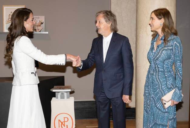 Princess of Wales reopens the National Portrait Gallery Catherine, Princess of Wales, Patron of the National Portrait Gallery, meets Paul McCartney and Nancy Shevell as she reopens the Gallery following an extensive three-year refurbishment programme in London, UK, on 20 June 2023., Credit:Paul Grover Avalon UK, London  Copyright: xPaulxGroverx xAvalonx 0784393908