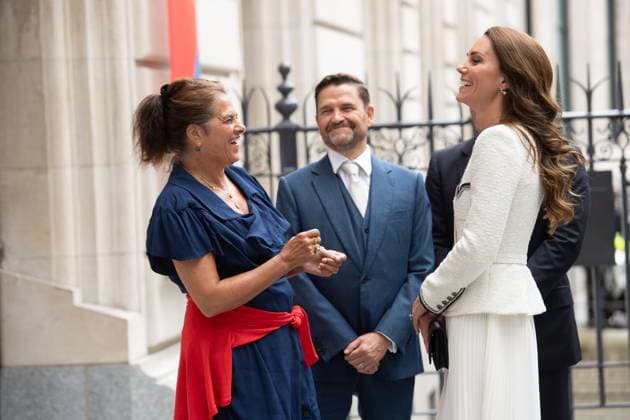 Princess of Wales Attends Re-opening of National Portrait Gallery, London - Tuesday 20 June Tracey Emin speaks to Catherine - The Princess of Wales attends the re-opening of The National Portrait Gallery, London, England, UK on Tuesday 20 June, 2023., Credit:Justin Ng Avalon UK, England, London, National Portrait Gallery  Copyright: xJustinxNgx xAvalonx 0784396249