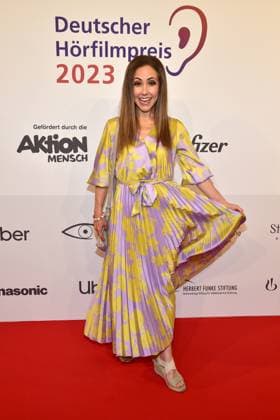 21. Deutscher HörfilmPreis 2023 Anastasia Zampounidis Ankunft, zum 21. Deutscher HörfilmPreis 2023 in Berlin am 18.06.2023