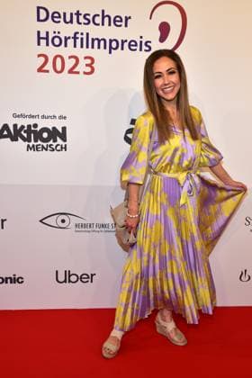 21. Deutscher HörfilmPreis 2023 Anastasia Zampounidis Ankunft, zum 21. Deutscher HörfilmPreis 2023 in Berlin am 18.06.2023