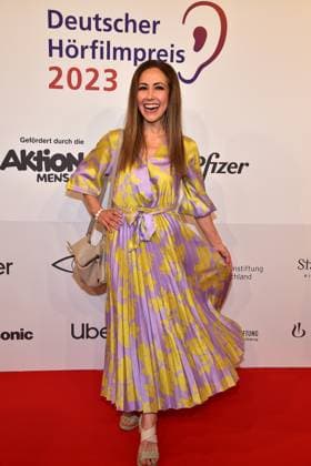 21. Deutscher HörfilmPreis 2023 Anastasia Zampounidis Ankunft, zum 21. Deutscher HörfilmPreis 2023 in Berlin am 18.06.2023