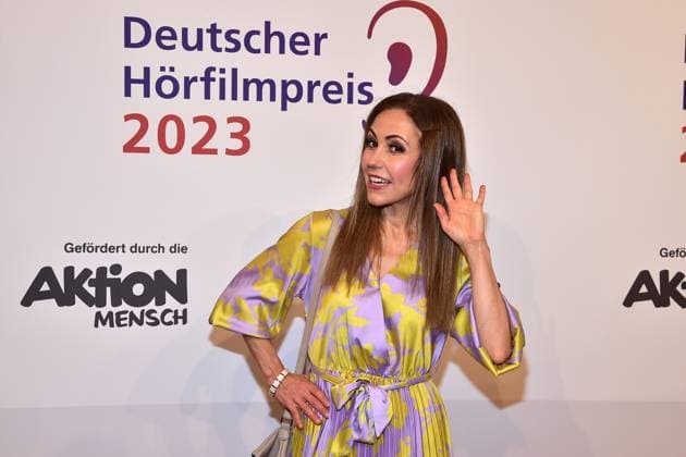 21. Deutscher HörfilmPreis 2023 Anastasia Zampounidis Ankunft, zum 21. Deutscher HörfilmPreis 2023 in Berlin am 18.06.2023