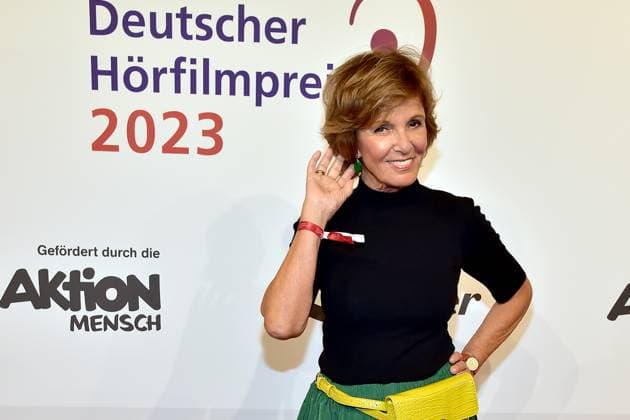 21. Deutscher HörfilmPreis 2023 Ulrike Kriener, Laudatorin Ankunft, zum 21. Deutscher HörfilmPreis 2023 in Berlin am 18.06.2023