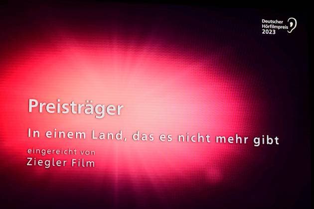 21. Deutscher HörfilmPreis 2023 Ulrike Kriener, Laudatorin, Gewinner KINO Preis, in einem Land vor unserer Zeit, ZIEGLER-FILM 21. Deutscher HörfilmPreis 2023 in Berlin am 18.06.2023