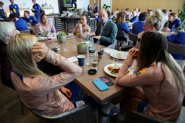 Britain s Prince William visits England Women s football team in Burton upon Trent Britain s Prince William, the Prince of Wales and President of The Football Association, visits England Women s team to wish them luck ahead of the 2023 FIFA Women s World Cup, at the national football centre at St. George s Park in Burton upon Trent, Britain June 20, 2023., Credit:PHIL NOBLE Avalon UNITED KINGDOM, BURTON UPON TRENT  Copyright: xPHILxNOBLEx xAvalonx 0784436259
