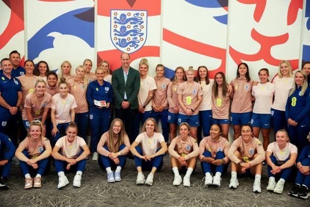 Britain s Prince William visits England Women s football team in Burton upon Trent Britain s Prince William, the Prince of Wales and President of The Football Association, pose with the England Women s team as he visits the national football centre at St. George s Park to wish them luck ahead of the 2023 FIFA Women s World Cup, in Burton upon Trent, Britain June 20, 2023., Credit:PHIL NOBLE Avalon UNITED KINGDOM, BURTON UPON TRENT  Copyright: xPHILxNOBLEx xAvalonx 0784436393