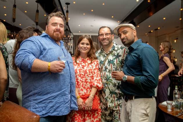 Bekanntgabe der Nominierten - Deutscher Schauspielpreis 2023 Tristan Seith, Cristina do Rego, Christian Senger und Murali Perumal Deutscher Schauspielpreis 2023 - Bekanntgabe der Nominierten am 20.06.2023 im Grace Restaurant des Hotel Zoo in Berlin. Copyright: xEventpressxKochanx