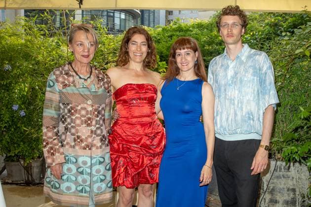 Bekanntgabe der Nominierten - Deutscher Schauspielpreis 2023 Harriet Kracht, Hanna Jürgens, Elisabeth Degen und Julius Feldmeier Deutscher Schauspielpreis 2023 - Bekanntgabe der Nominierten am 20.06.2023 im Grace Restaurant des Hotel Zoo in Berlin. Copyright: xEventpressxKochanx